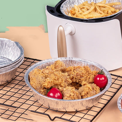 Eco-Friendly Reusable Aluminum Foil Trays for Air Fryers