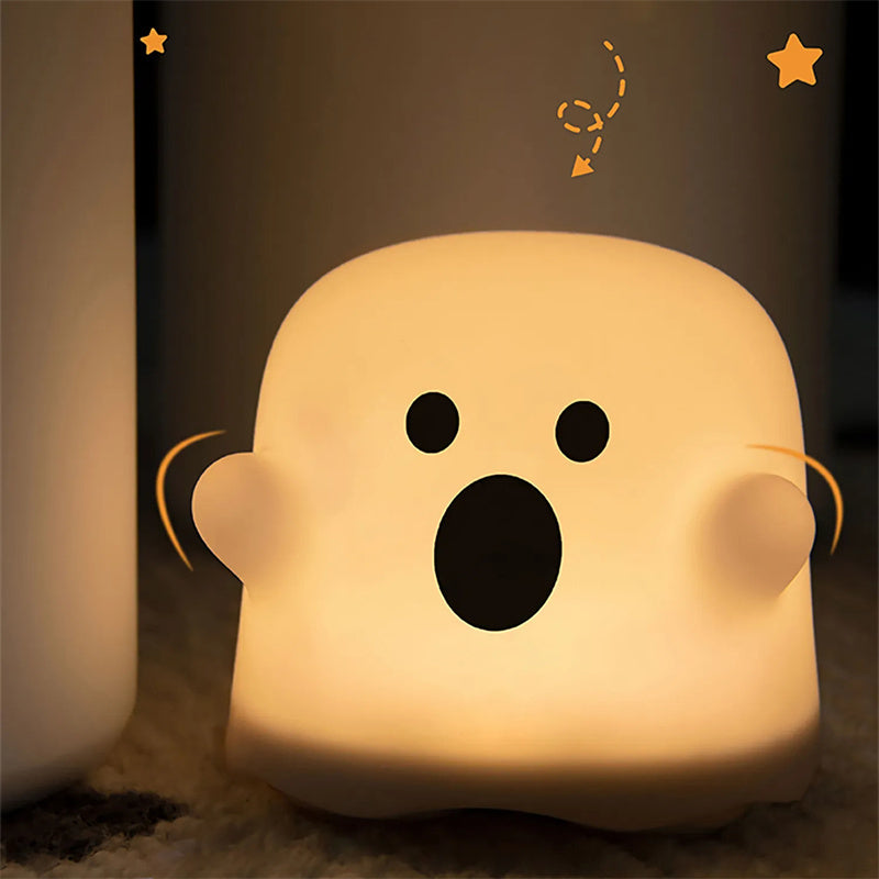 Ghostly Glow Portable Night Light - Energy-Efficient Decorative Lamp