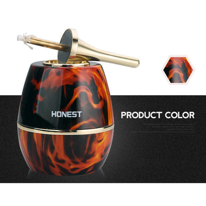 Eco-Friendly Black & Gold Oil Lamp - Sustainable Lighting Solution