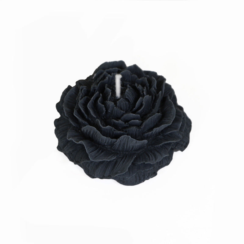 Eco-Friendly Pink Flower Candle - Natural Wax, Decorative & Biodegradable