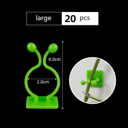 Leaf-Shaped Biodegradable Plant Support Clips - Eco-Friendly Garden Solution