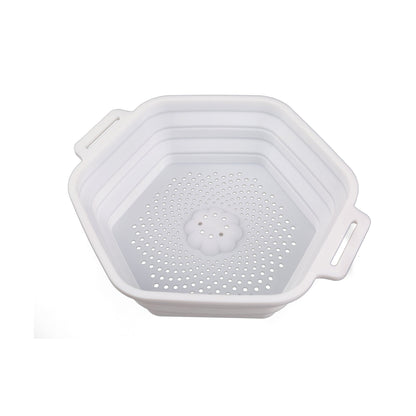 Eco-Friendly Collapsible Shower Head - Water-Saving Hexagonal Design