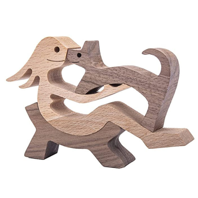 Eco-Friendly Wooden Animal Figurines - Sustainable Home Decor