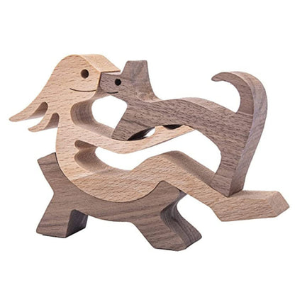Eco-Friendly Wooden Animal Figurines - Sustainable Home Decor