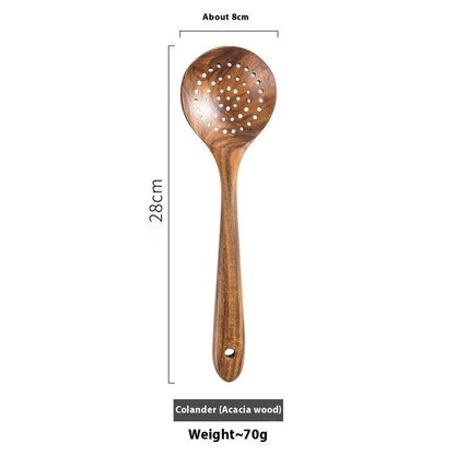 Eco-Friendly Wooden Kitchen Utensils Set - Sustainable & Biodegradable