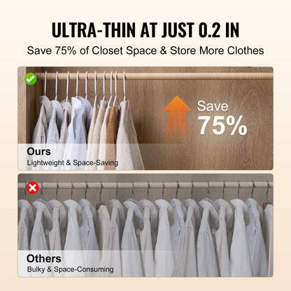 Anti-Slip Durable White Clothes Hangers for Sustainable Living