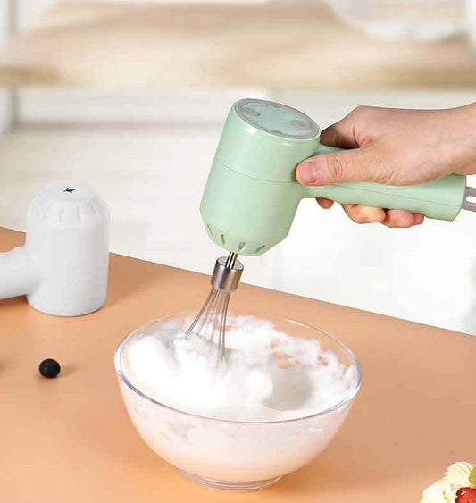 Eco-Friendly Handheld Electric Whisk in Light Green