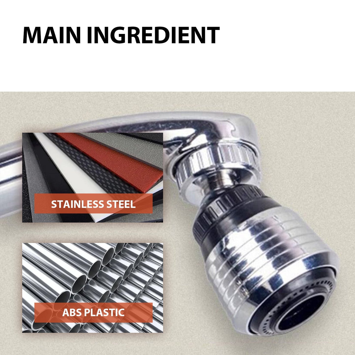 Kinetic Swivel Water Tap - Water-Saving Faucet Attachment