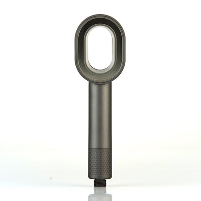 Water-Saving Silver Handheld Shower Head with Red Nozzle