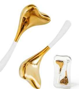 Silver Teardrop Facial Massage Tool for Relaxation and Wellness