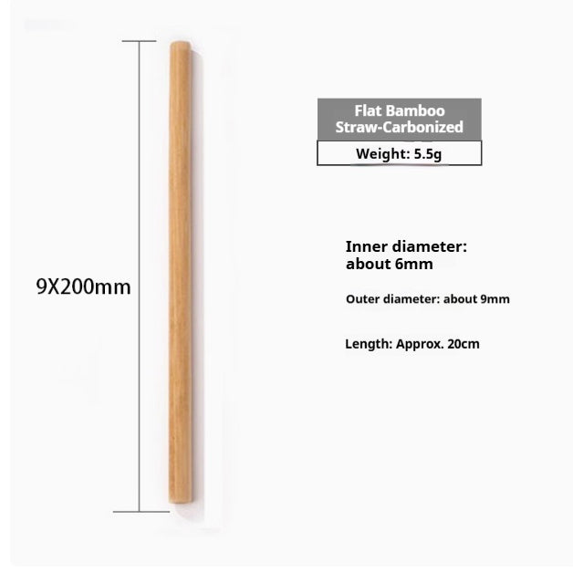 Eco-Friendly Bamboo Reusable Drinking Straws - Sustainable & Biodegradable