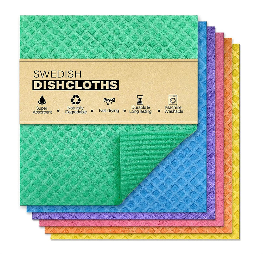 Eco-Friendly Swedish Dishcloth - Green Biodegradable Cleaning Cloth