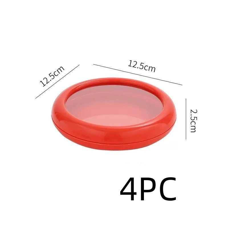 Eco-Friendly Silicone Food Savers - Reusable Circular Covers