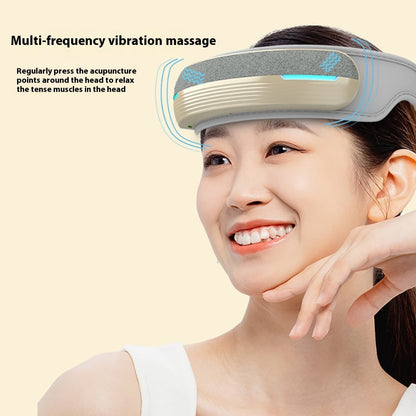 Light Blue Curved Head Massager for Relaxation and Wellness