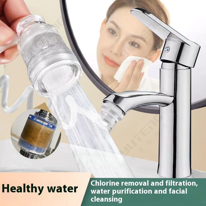 Water-Saving Telescopic Hose with Chrome Faucet Attachment