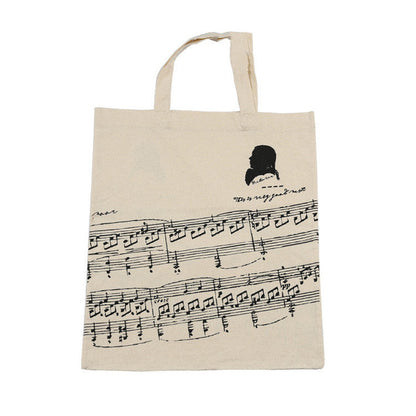 Eco-Friendly Reusable Tote Bag - Natural Beige Cotton Canvas