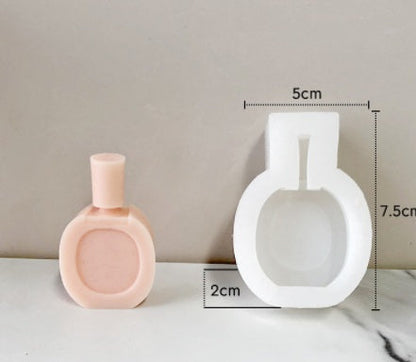 Perfume Bottle Shaped Decorative Candles - Eco-Friendly Wax, Multi-Use Decor
