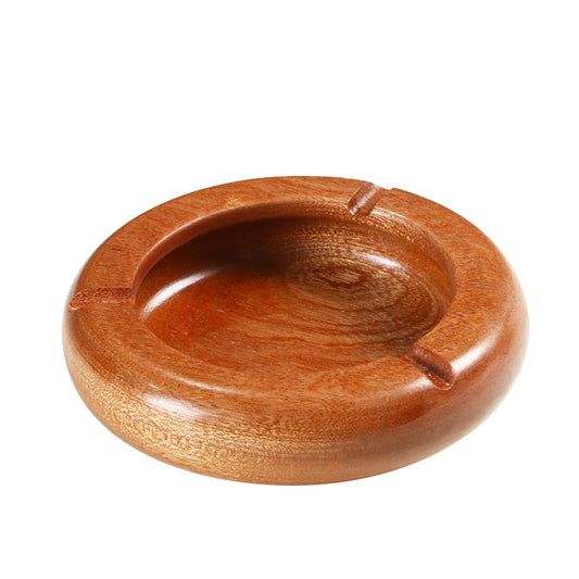 Eco-Friendly Wooden Ashtray in Natural Wood Tone