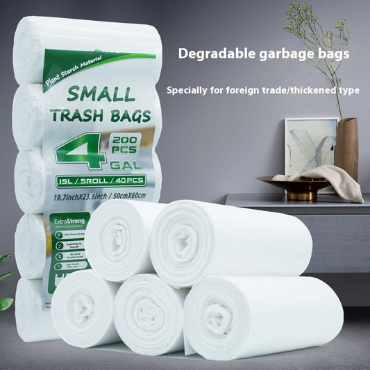 Biodegradable Plant Starch Trash Bags in Roll Format