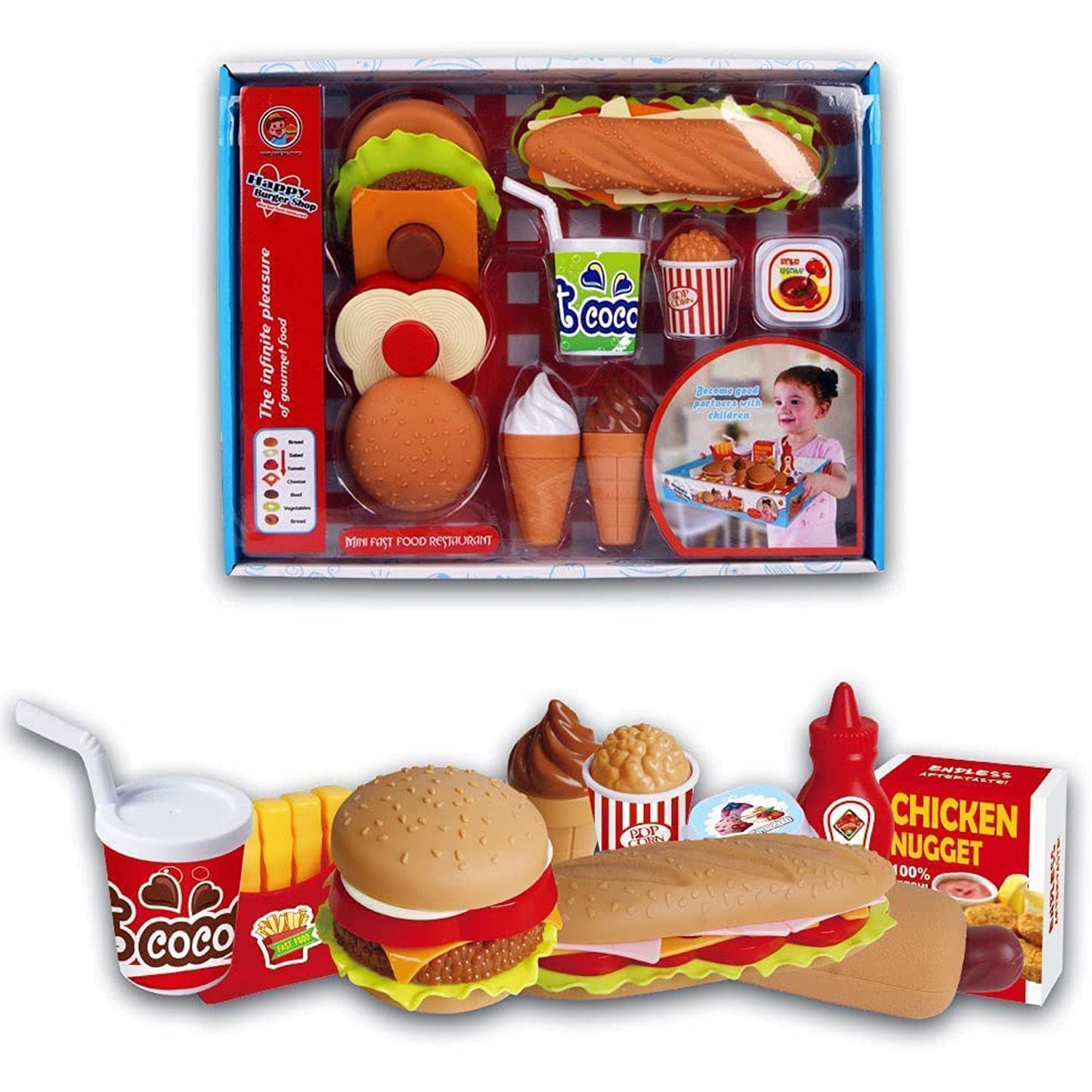 FITTO Fast Food Playset