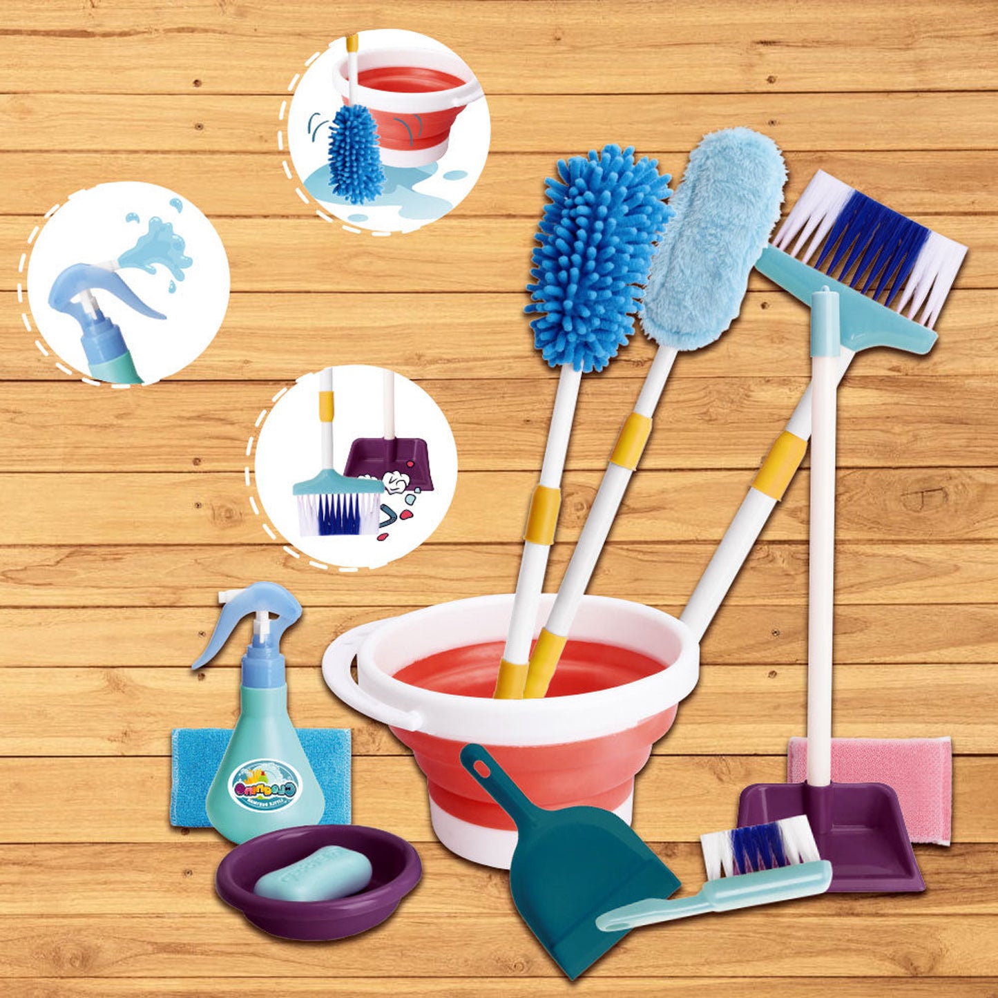 Kidwala Kids Cleaning Set with Broom