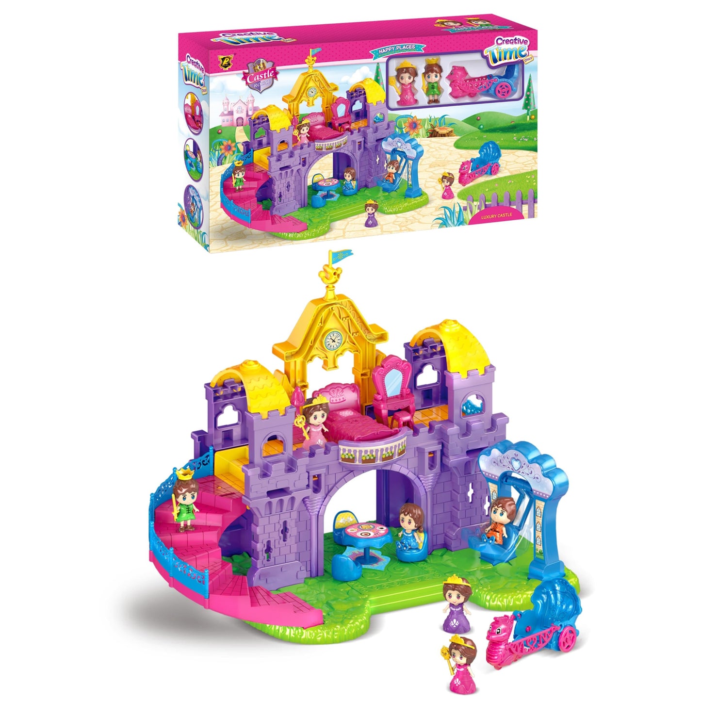 FITTO Princess Castle Dollhouse