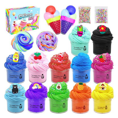 FITTO 12 Pcs Mermaid Surprise Slime Playset