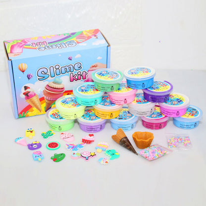 FITTO 15 Pcs Mermaid Surprise Slime Playset