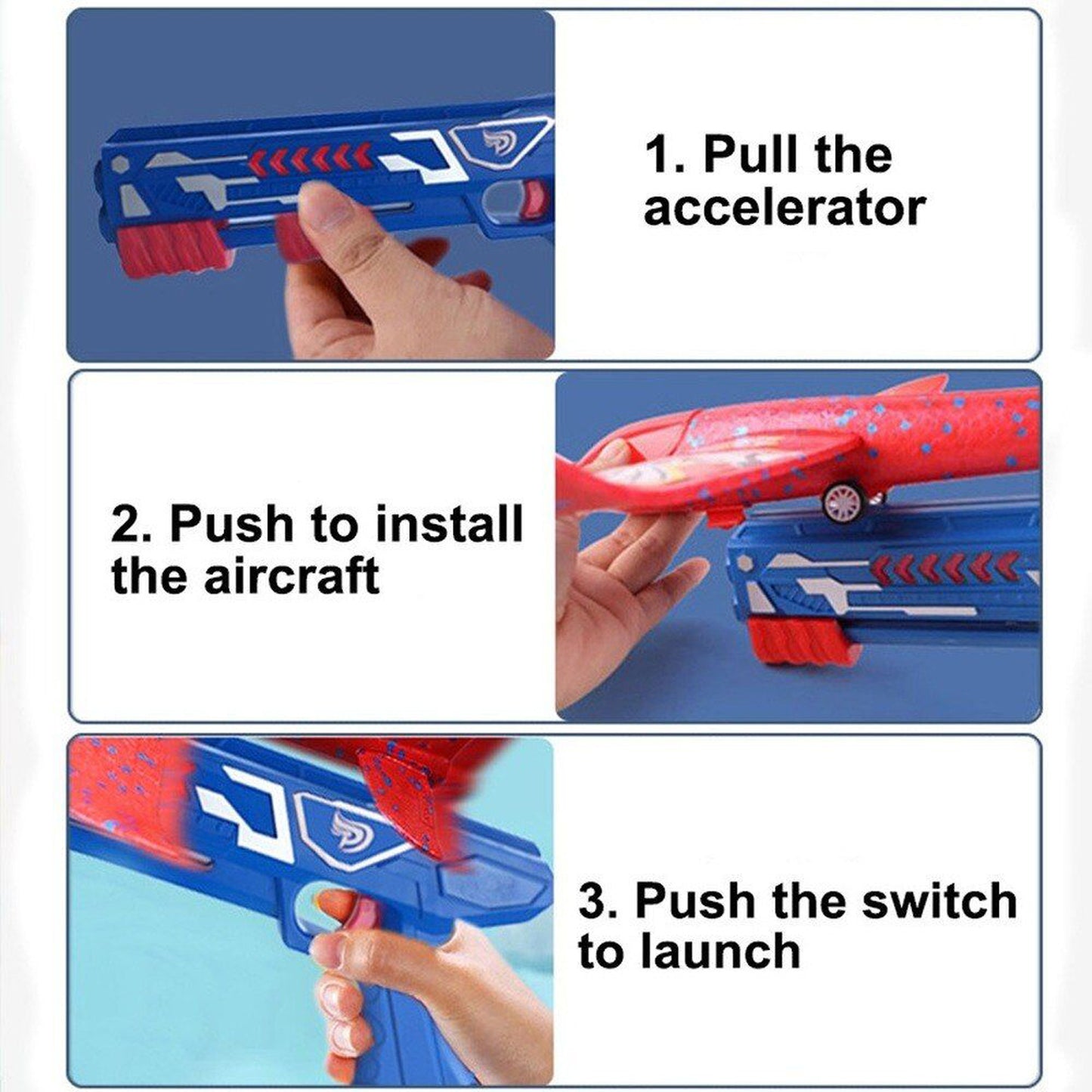 FITTO Foam Plane Glider - Hand-Throw
