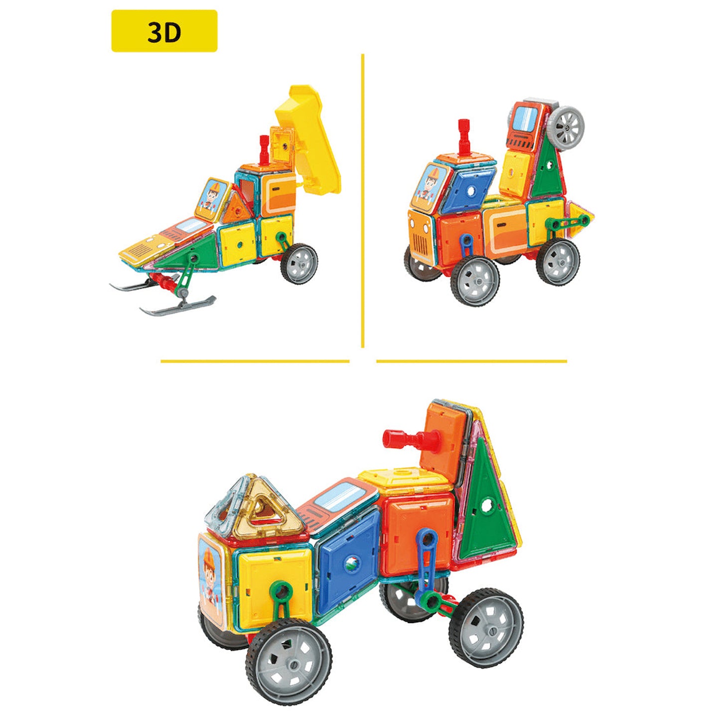 Magical Magnet 65 Blocks Magnetic Toy