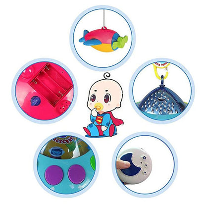 FITTO Projection Mobile with Rotating Toys