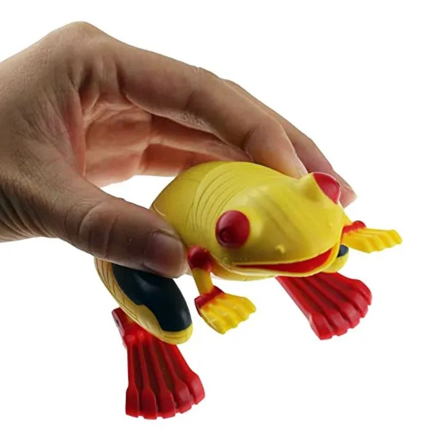 FITTO Remote Controlled Jumping Plastic Frog Yellow