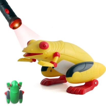 FITTO Remote Controlled Jumping Plastic Frog Yellow